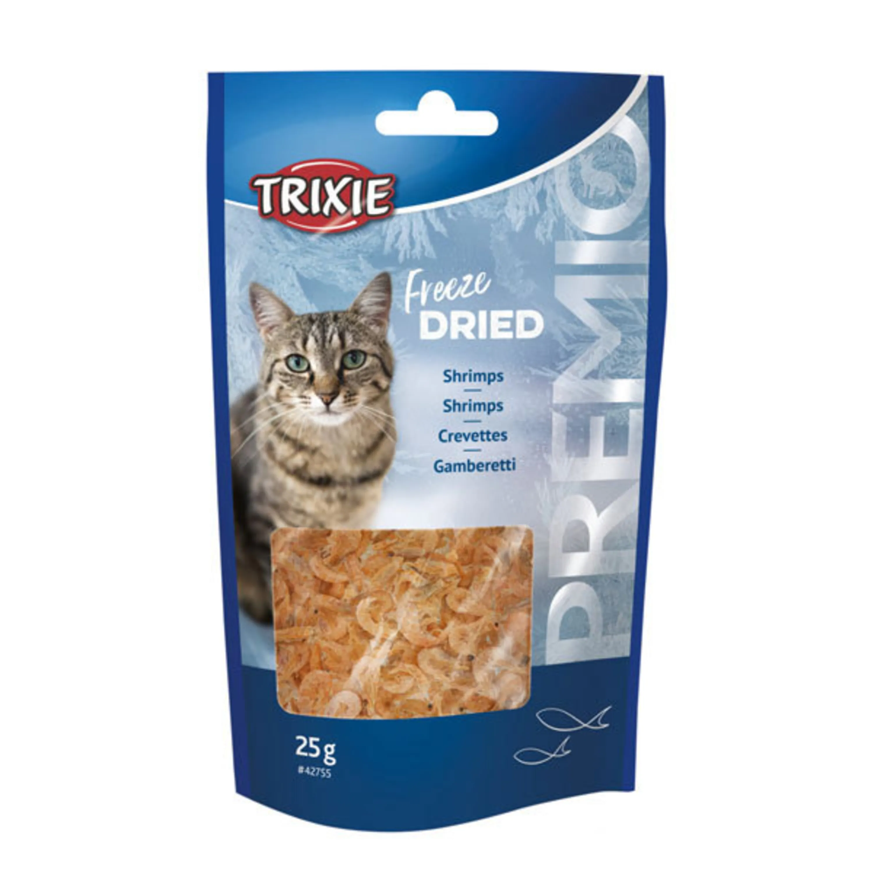 تشویقی گربه میگو خشک شده تریکسی – Freeze Dried Shrimps